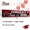 Graduation Party Decoration – Large Red Class of 2026 Congrats Grad Vinyl Banner, 9.8ft Yard Sign Backdrop for Graduation Party & Outdoor Celebration Decor